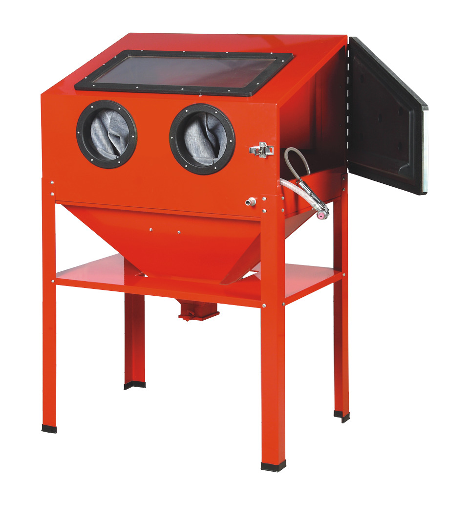 Sandblasting Cabinet Upright Heavy Duty 220L Capacity Cabinet for Sand