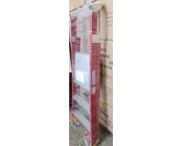 3 Step Fibreglass Platform Ladder + Wheels 0.9M-1.8M Industrial Rated 150kg