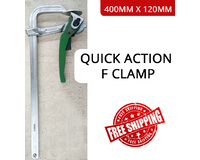 Welding Clamp 400mm x 120mm F Clamp Quick Action Industrial High Quality Forged Steel