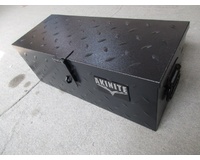 Black Steel 552mm Toolbox Heavy Duty Diamond Plate Tool Box For Utes & Trailers