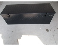 Black Steel 1380mm Toolbox Heavy Duty Diamond Plate Tool Box For Utes & Trailers