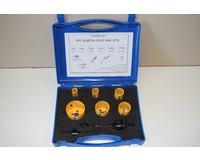 CLEARANCE 10 Piece Plumbers Holesaw Kit Bi-Metal Combination Hole saw Kit Wood Metal Set New