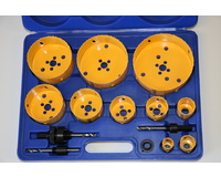 CLEARANCE 15 Piece Deluxe Electricians Holesaw Kit Bi-Metal Combination Hole saw Kit Wood Metal Set New