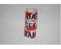 3 X DANGER Black on Red/White Tape 75MM X 100M 3 Rolls Barrier Tape