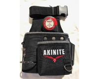 Akinite Optimum 2 Pocket Tool Fixings Pouch With Adjustable Belt and 8 Metre Tape Measure