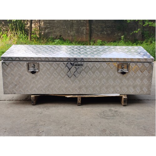 Aluminium Toolbox 1500mm Tapered Lid Heavy Duty Tool Box With 2 x Locks Ute ToolBox