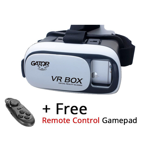 VR Goggles 3D VR Box Gator Edition Virtual Reality Goggles + Remote Control Game