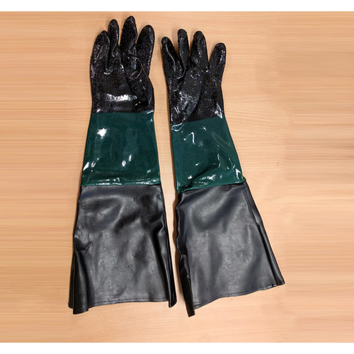 CLEARANCE Sandblaster Sandblasting Gloves To Suit 220L Sandblasting Cabinets Heavy Duty PVC Material Per Pair