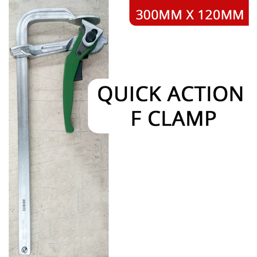 Welding Clamp 300mm x 120mm F Clamp Quick Action Industrial High Quality Forged Steel