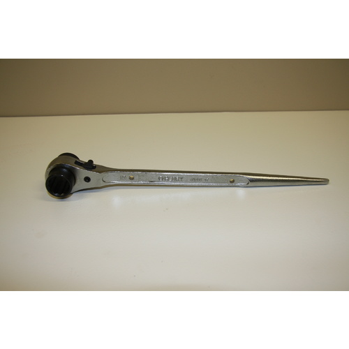 2 IN 1 - 19mm x 21mm Glory Ratchet Podger Scaffolders Spanner - Industrial Quality