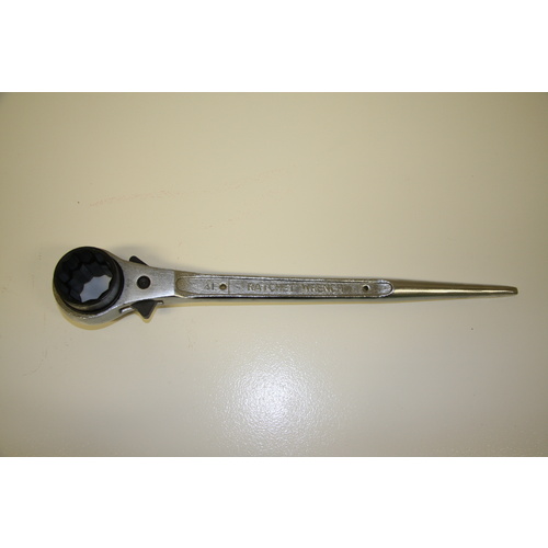 2 IN 1 - 36mm x 41mm Glory Ratchet Podger Scaffolders Spanner - Industrial Quality - 36mm x 41mm