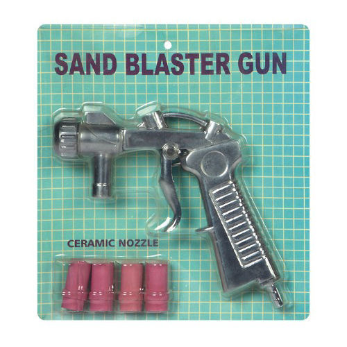 Sandblaster Sandblasting Gun With 4 Piece Ceramic Nozzles For 90 & 220 Litre Cabinets