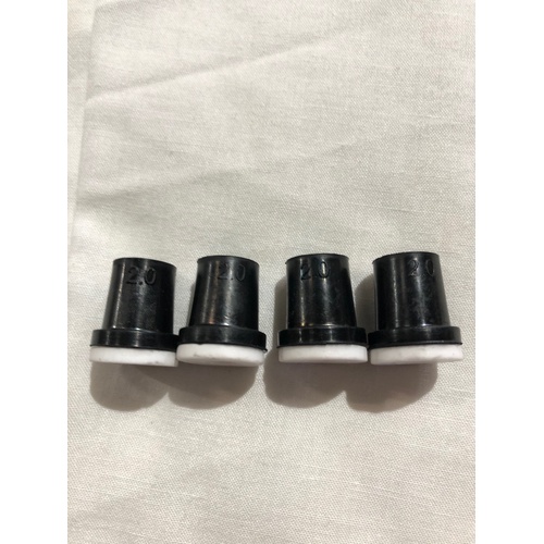 4 Piece Sandblaster Sandblasting 2.0mm Gun Rubber Coated Ceramic Nozzles To Suit Spring Loaded Sandblasting Gun