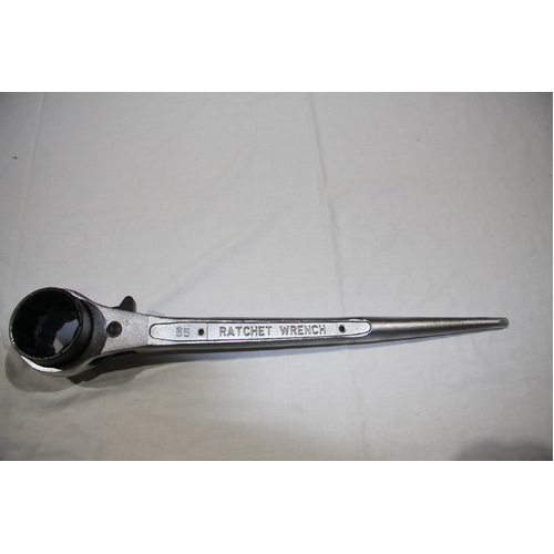 2 IN 1 - 46mm x 55mm Glory Ratchet Podger Scaffolders Spanner - Industrial Quality