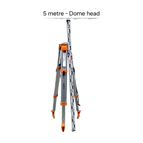 Aluminium Dome Head Tripod With 5 Metre Stave combo