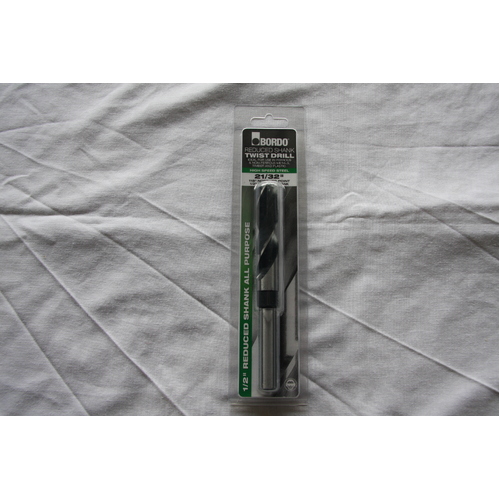 Bordo 21/32" 1/2" Reduced Shank Drill HSS
