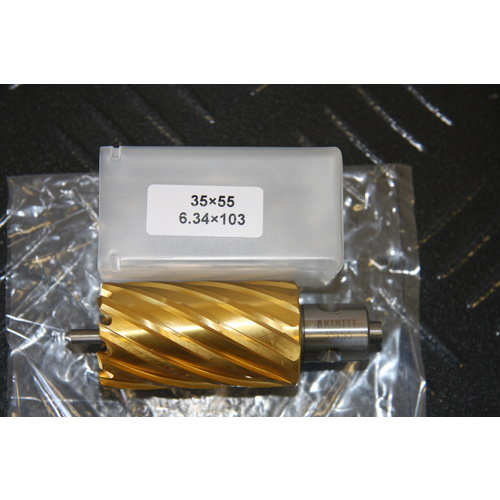 Magnetic Drill Annular Cutter 35mm x 55mm M2 HSS With Ti-Nite Coating Broach Cutter
