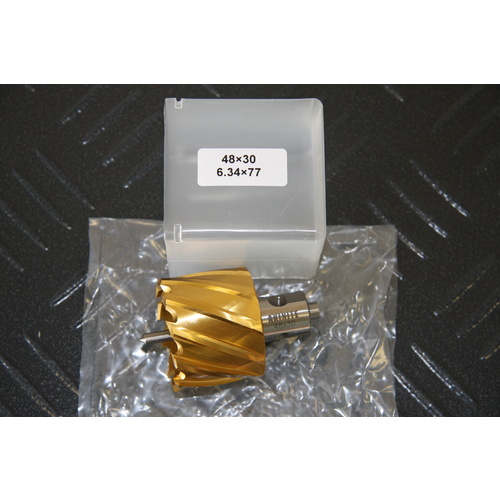 Magnetic Drill Annular Cutter 48mm x 30mm M2 HSS With Ti-Nite Coating Broach Cutter